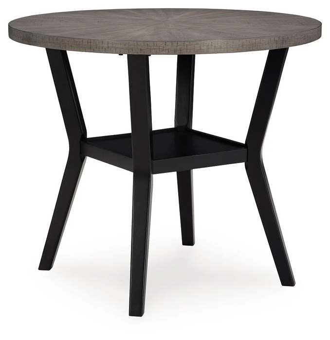 Corloda Black/Gray Counter Height Dining Table and 4 Barstools (Set of 5)