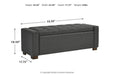 Cortwell Gray Storage Bench - A3000224 - Lara Furniture