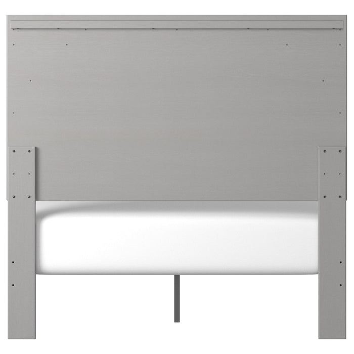 Cottenburg Light Gray-White Full Panel Bed - Lara Furniture