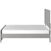 Cottenburg Light Gray-White King Panel Bed - Lara Furniture