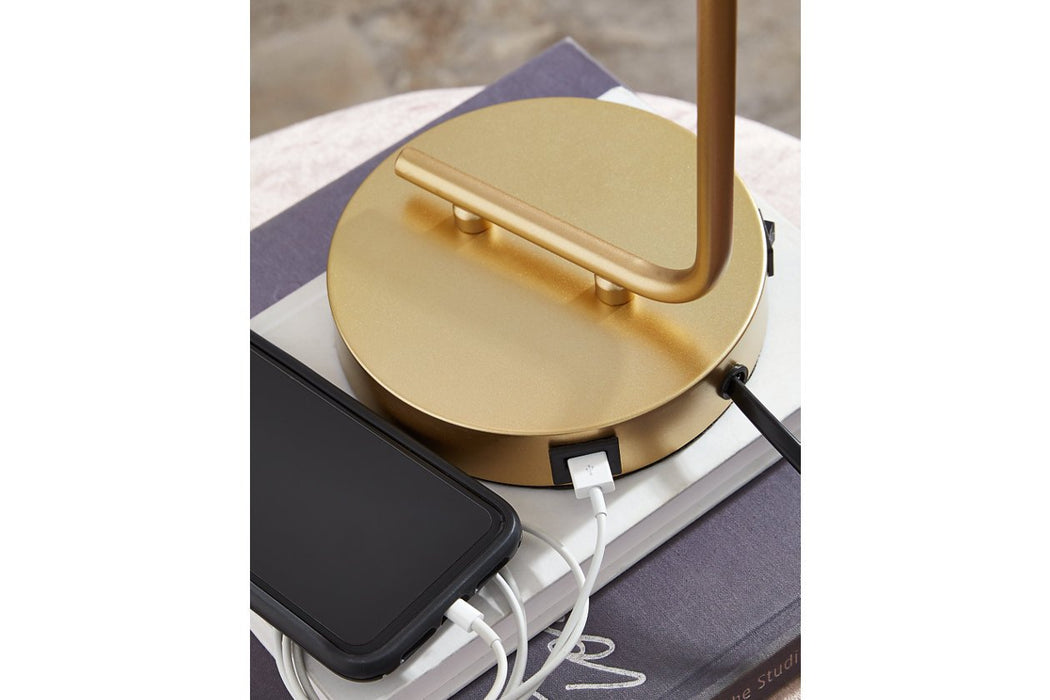 Covybend Gold Desk Lamp - L734332 - Lara Furniture