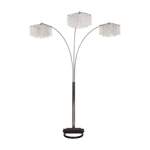 Crystal Chrome 87" Floor Lamp - 6217F-SV - Lara Furniture