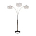 Crystal Chrome 87" Floor Lamp - 6217F-SV - Lara Furniture