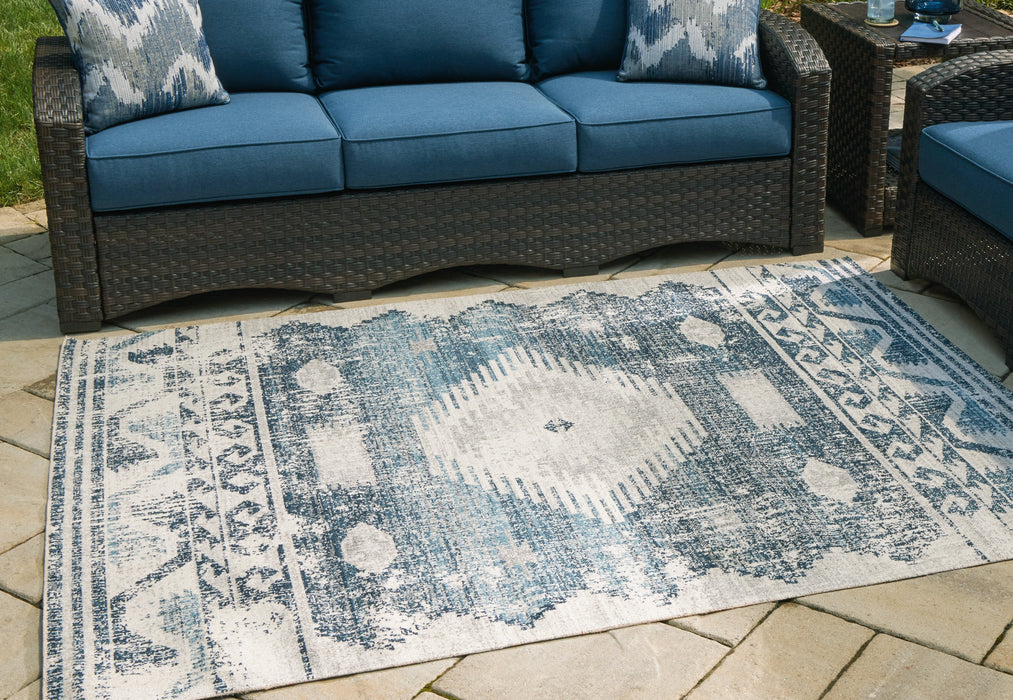 Daddridge Blue/Gray/Ivory 8' x 10' Rug - R900101