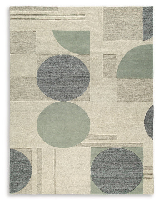 Dallane Linen/Blue/Green 8' x 10' Rug - R406351