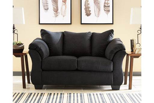 Darcy Black Loveseat - 7500835 - Lara Furniture