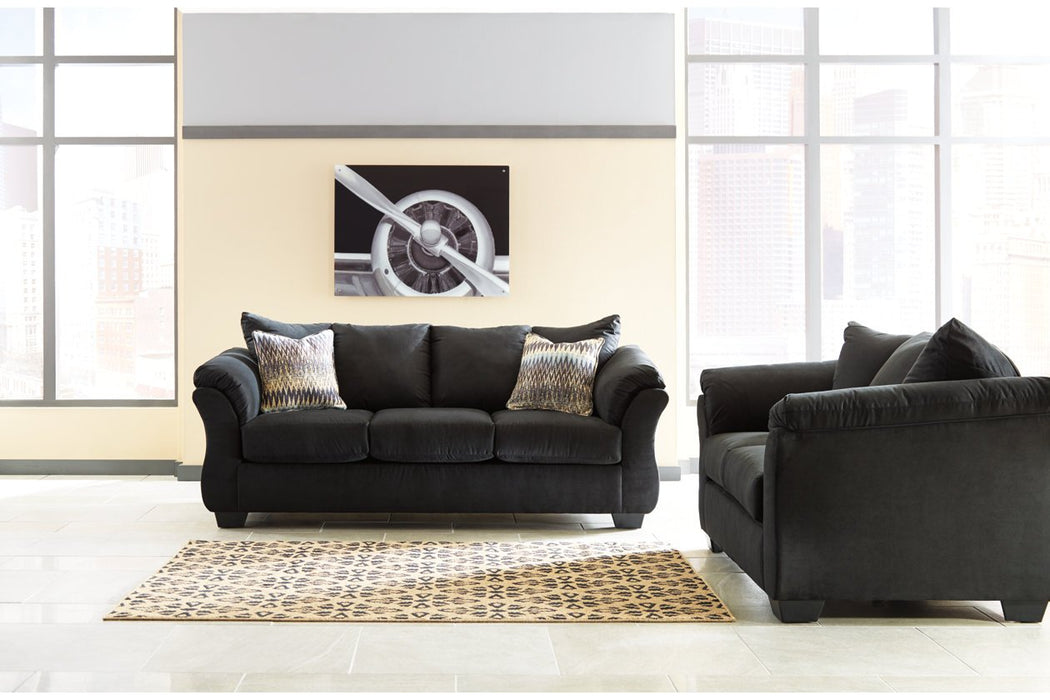 Darcy Black Loveseat - 7500835 - Lara Furniture