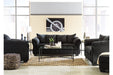 Darcy Black Loveseat - 7500835 - Lara Furniture