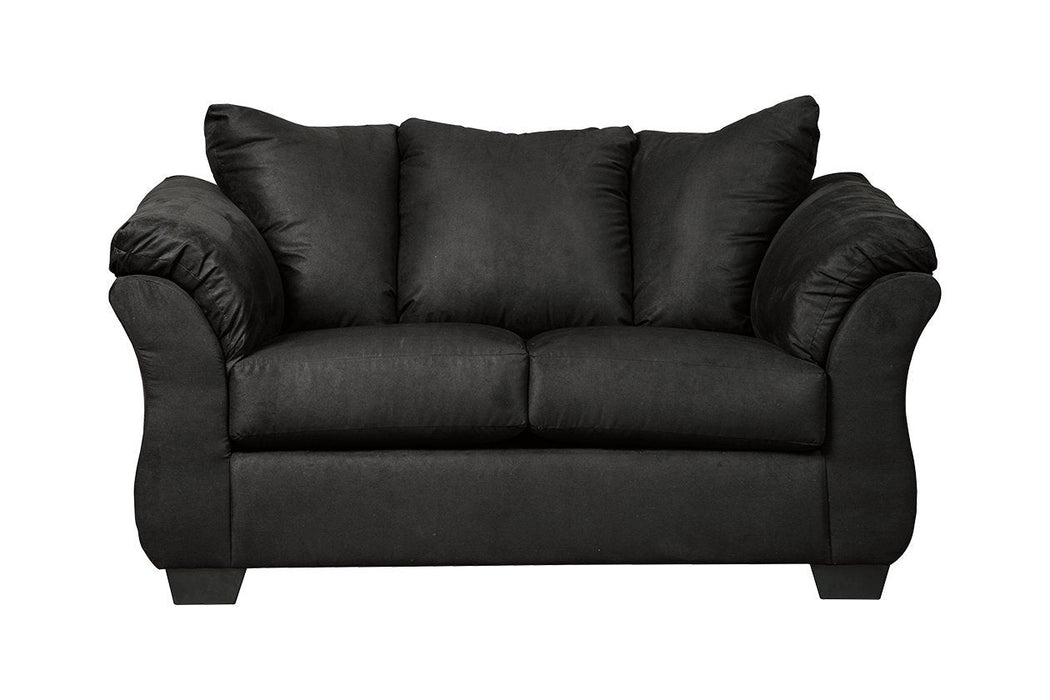 Darcy Black Loveseat - 7500835 - Lara Furniture