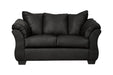 Darcy Black Loveseat - 7500835 - Lara Furniture