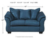 Darcy Blue Living Room Set - Lara Furniture