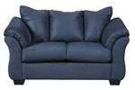 Darcy Blue Loveseat - 7500735 - Lara Furniture