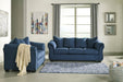 Darcy Blue Loveseat - 7500735 - Lara Furniture