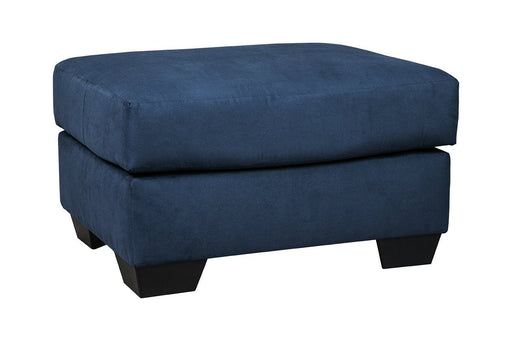 Darcy Blue Ottoman - 7500714 - Lara Furniture