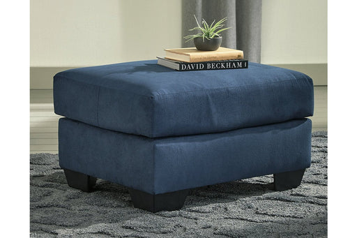 Darcy Blue Ottoman - 7500714 - Lara Furniture