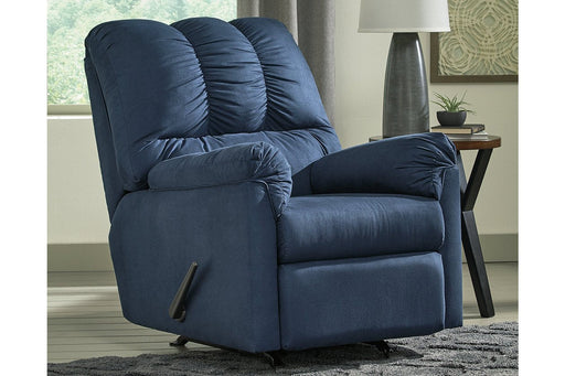 Darcy Blue Recliner - 7500725 - Lara Furniture