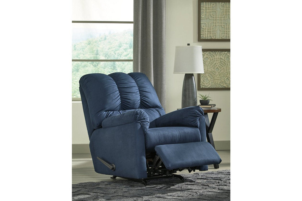 Darcy Blue Recliner - 7500725 - Lara Furniture