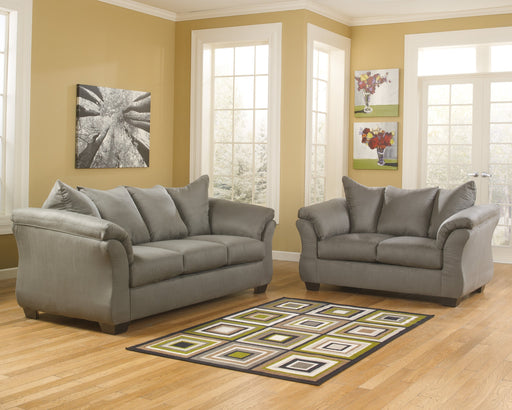 Darcy Cobblestone Living Room Set - Lara Furniture