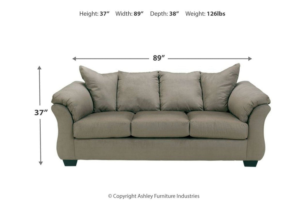 Darcy Cobblestone Sofa - 7500538 - Lara Furniture