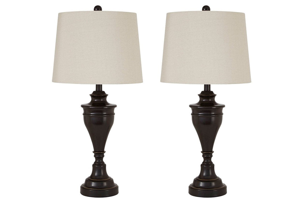 Darlita Bronze Finish Table Lamp (Set of 2) - L204024 - Lara Furniture