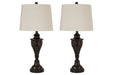 Darlita Bronze Finish Table Lamp (Set of 2) - L204024 - Lara Furniture