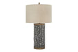 Dayo Gray/Gold Finish Table Lamp - L207364 - Lara Furniture