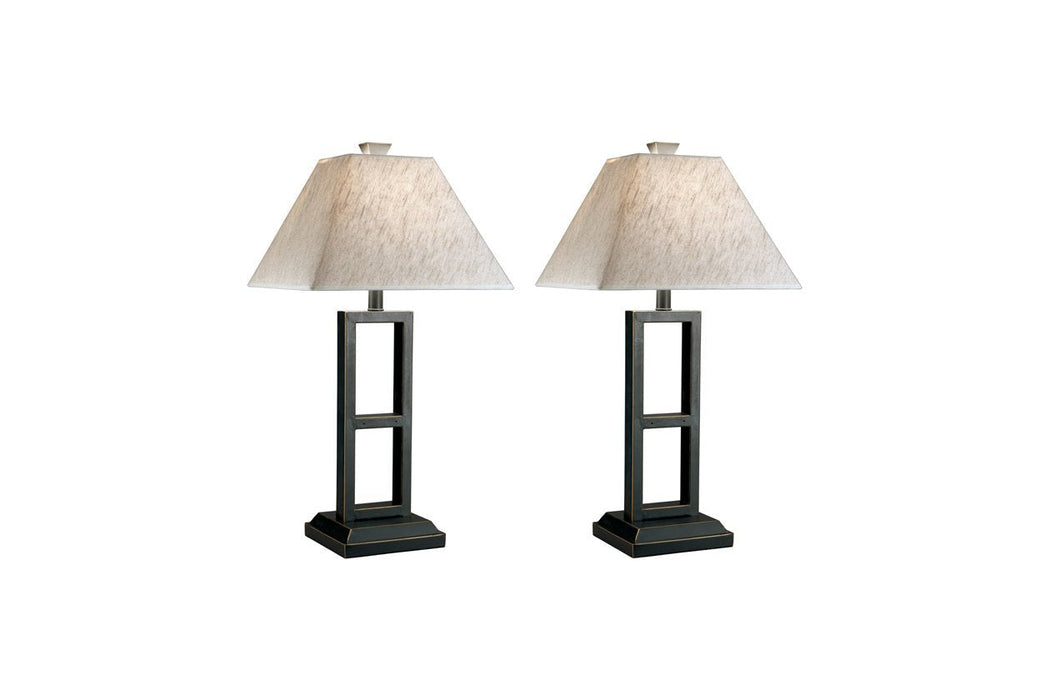 Deidra Black Table Lamp (Set of 2) - L318924 - Lara Furniture