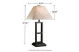 Deidra Black Table Lamp (Set of 2) - L318924 - Lara Furniture