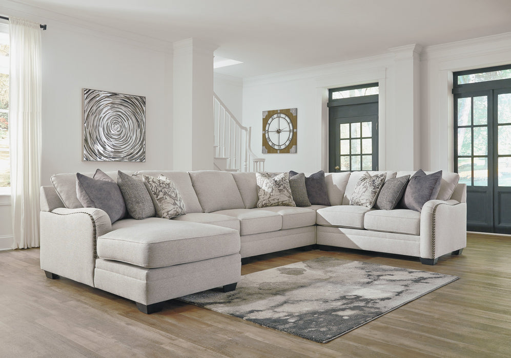 Dellara Chalk LAF Sectional - Lara Furniture