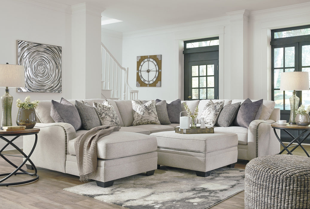 Dellara Chalk LAF Sectional - Lara Furniture