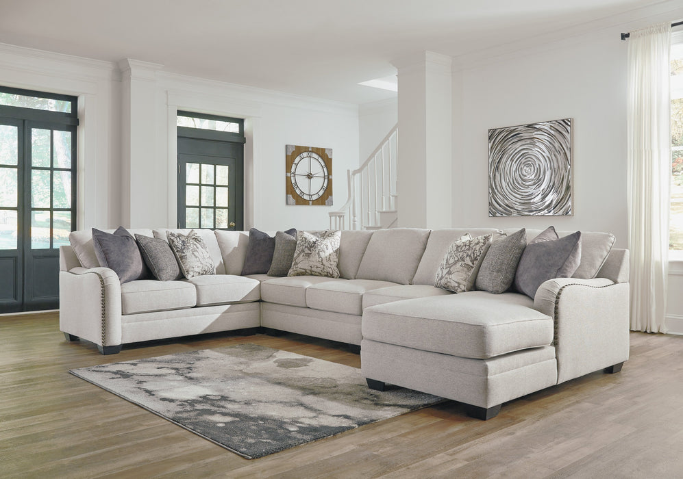 Dellara Chalk RAF Sectional - Lara Furniture