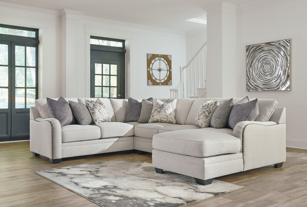 Dellara Chalk RAF Sectional - Lara Furniture