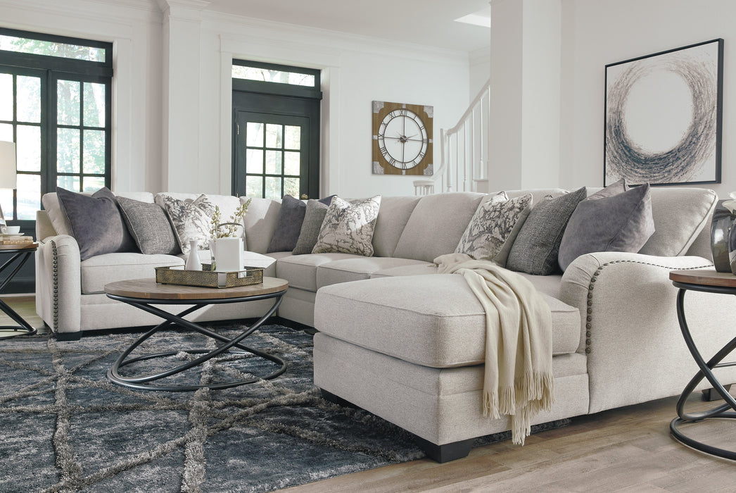 Dellara Chalk RAF Sectional - Lara Furniture