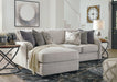 Dellara Chalk Sofa Laf Chaise - Lara Furniture