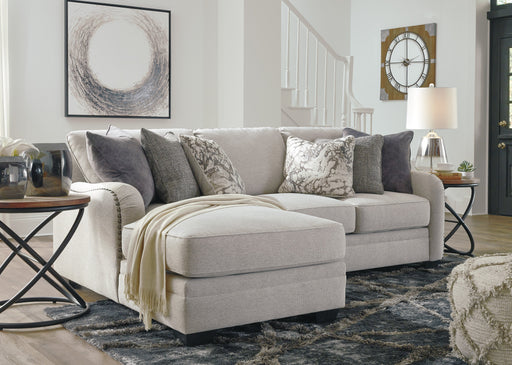 Dellara Chalk Sofa Laf Chaise - Lara Furniture