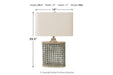 Deondra Gray Table Lamp - L208234 - Lara Furniture