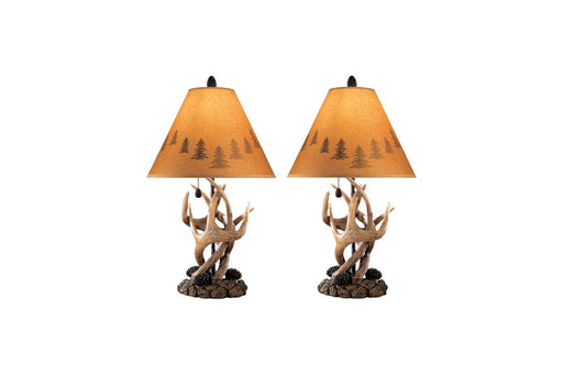 Derek Brown Table Lamp (Set of 2) - L316984 - Lara Furniture