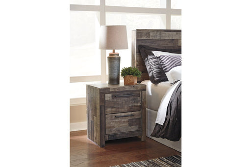 Derekson Multi Gray Nightstand - B200-92 - Lara Furniture