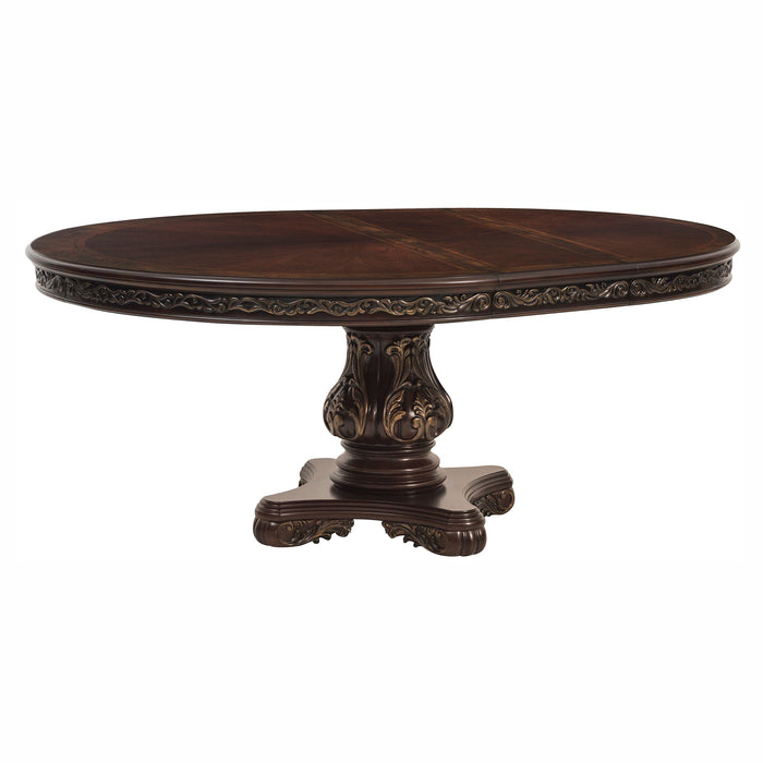 Deryn Park Cherry Extendable Round/Oval Table - 2243-76 - Lara Furniture