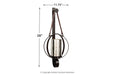 Despina Brown Sconce - A8010043 - Lara Furniture