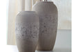 Dimitra Brown/Cream Vase (Set of 2) - A2000110 - Lara Furniture