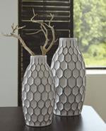 Dionna White Vase (Set of 2) - A2000329 - Lara Furniture