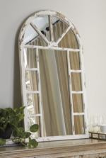 Divakar Antique White Accent Mirror - A8010069 - Lara Furniture