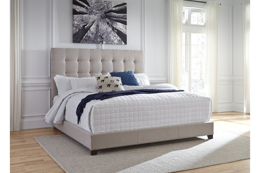 Dolante Beige King Upholstered Bed - B130-582 - Lara Furniture