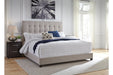 Dolante Beige Queen Upholstered Bed - B130-581 - Lara Furniture