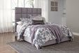 Dolante Gray King Upholstered Bed - B130-382 - Lara Furniture