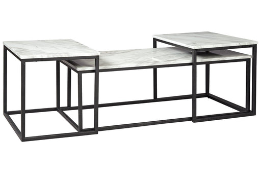 Donnesta Gray/Black Table (Set of 3) - T182-13 - Lara Furniture