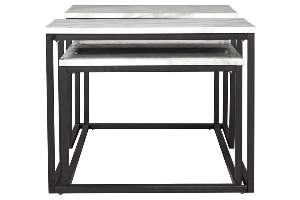 Donnesta Gray/Black Table (Set of 3) - T182-13 - Lara Furniture