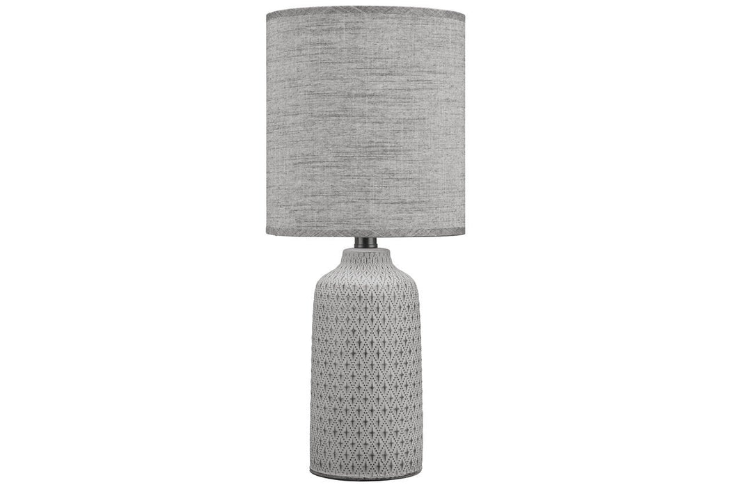 Donnford Charcoal Table Lamp - L180134 - Lara Furniture