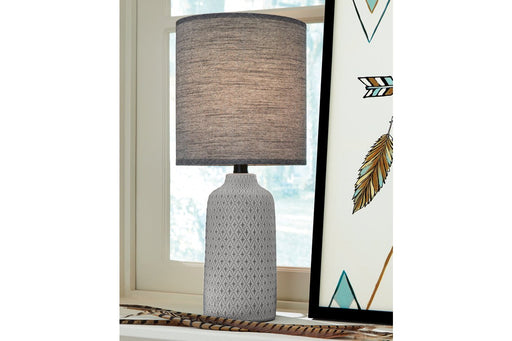 Donnford Charcoal Table Lamp - L180134 - Lara Furniture